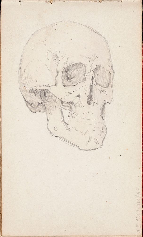 (unknown)part of a sketchbook, by Albert Edelfelt