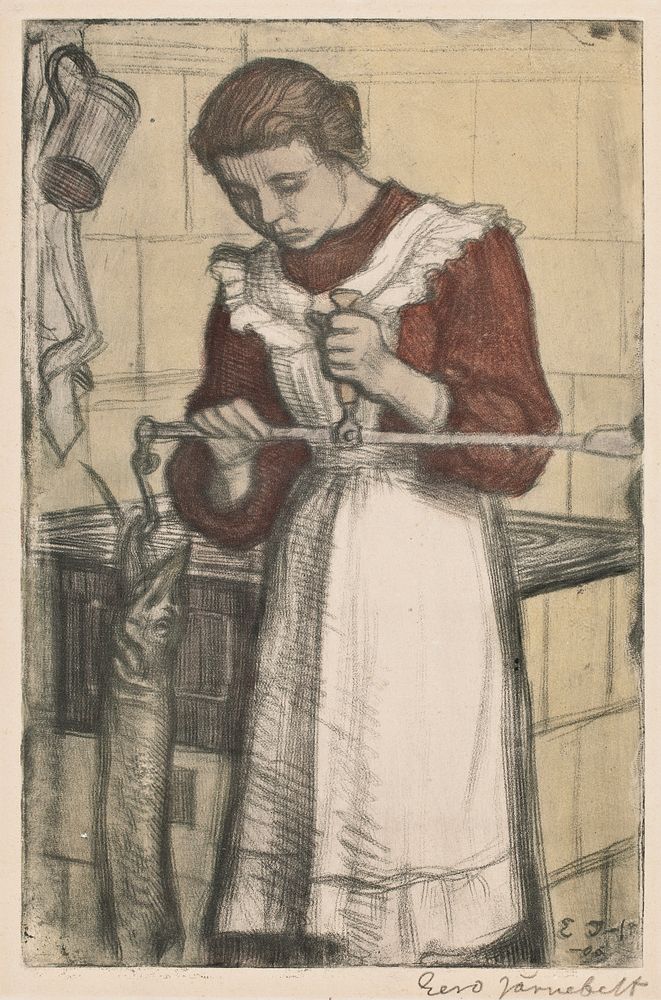 In the kitchen, 1906, Eero Järnefelt