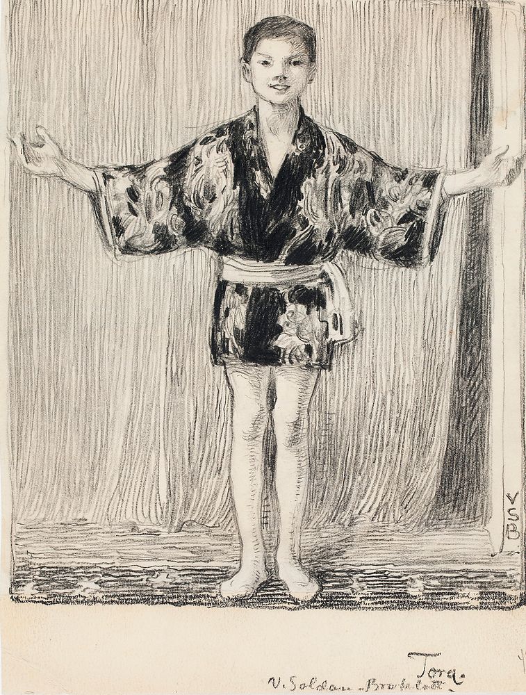 Tora itämaisessa tunikassa, 1916, Venny Soldanbrofeldt