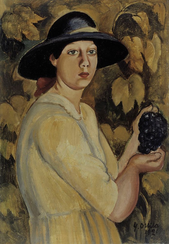 Girl with grapes, 1921, Yrjö Ollila