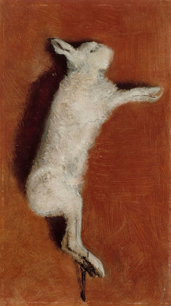 Dead hare, study, 1873, by Albert Edelfelt