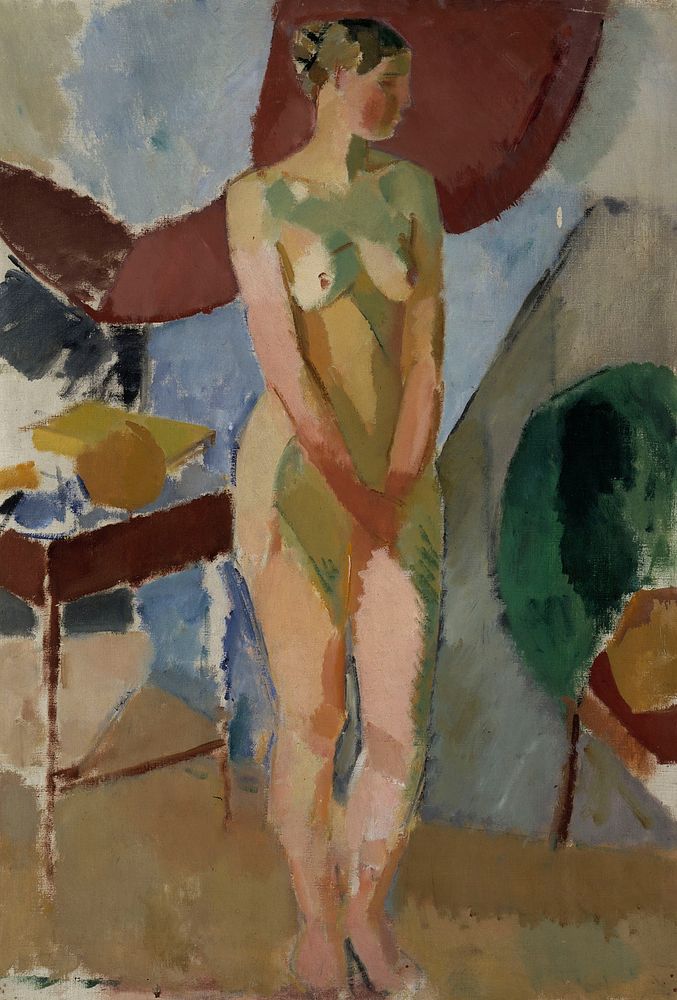 Standing female nude, 1918 - 1920, Karl Isakson