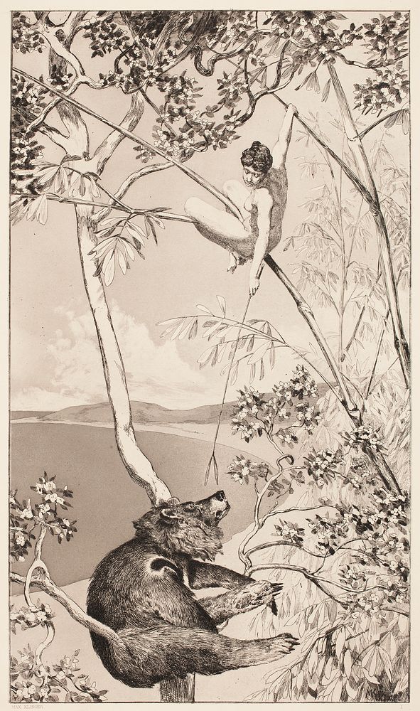 Bear and fairy, Max Klinger