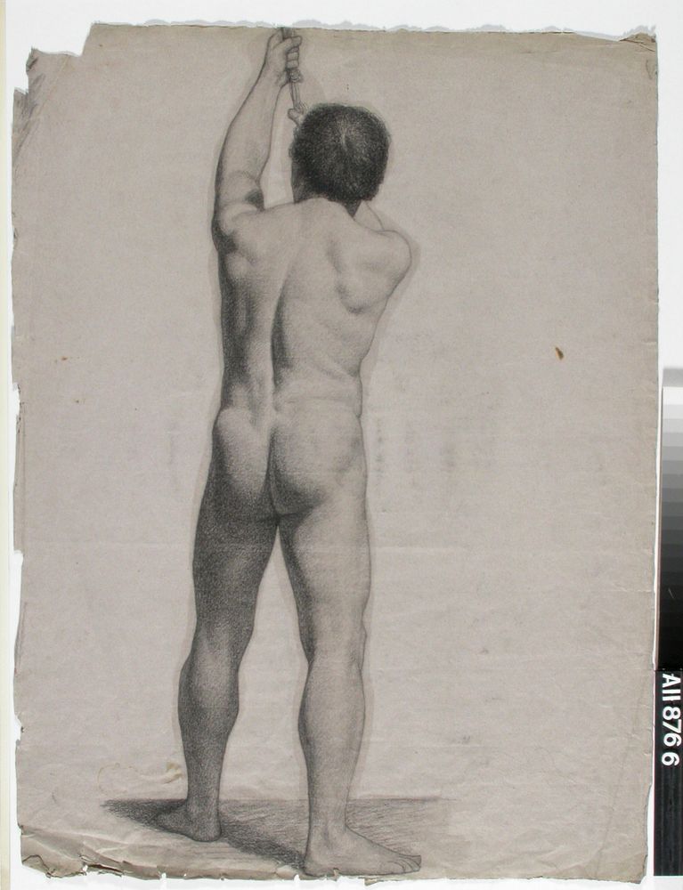 Selin seisova alaston miesmalli, by Adolf von Becker