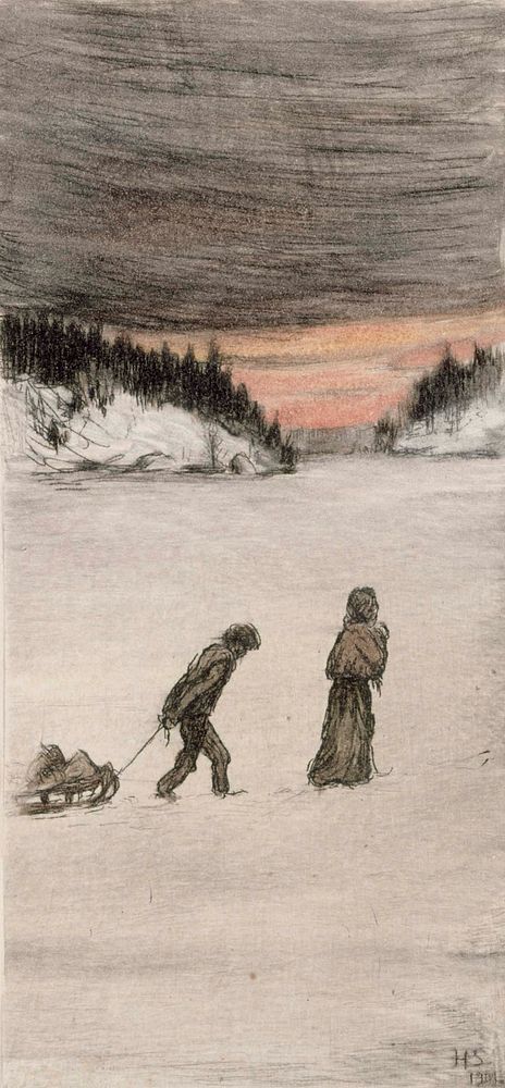 Homeward bound, 1901, by Hugo Simberg