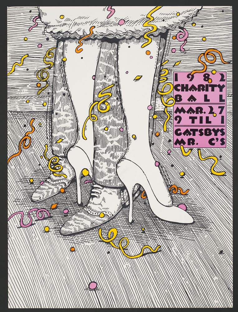 Charity Ball - Gatsby's Mr. C's (1982) poster  by Lanny Sommese. Original public domain image from Library of Congress.…