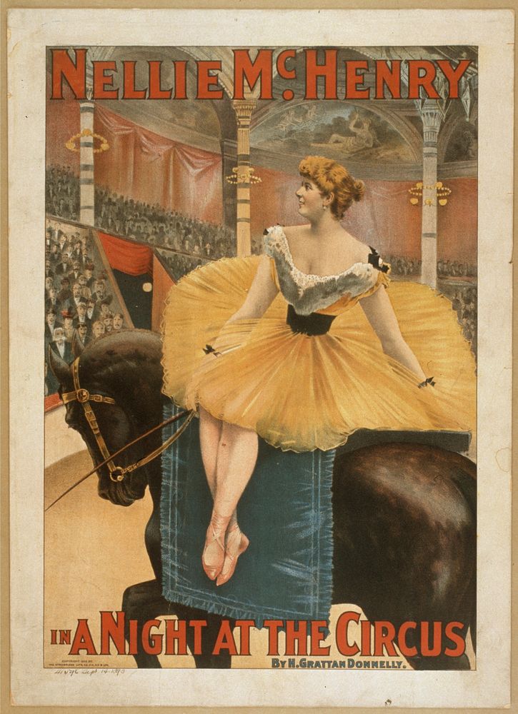 Nellie McHenry in A night at the circus by H. Grattan Donnelly.