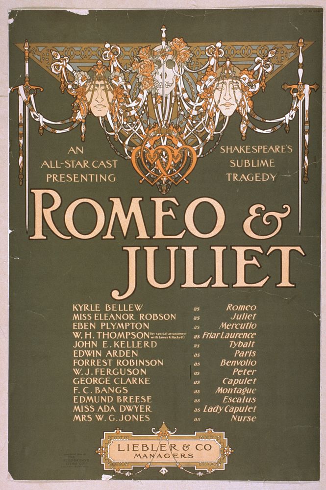 An all-star cast presenting Shakepeare's sublime tragedy, Romeo & Juliet