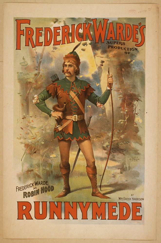 Frederick Warde's superb production of Runnymede by Wm. Greer Harrison.