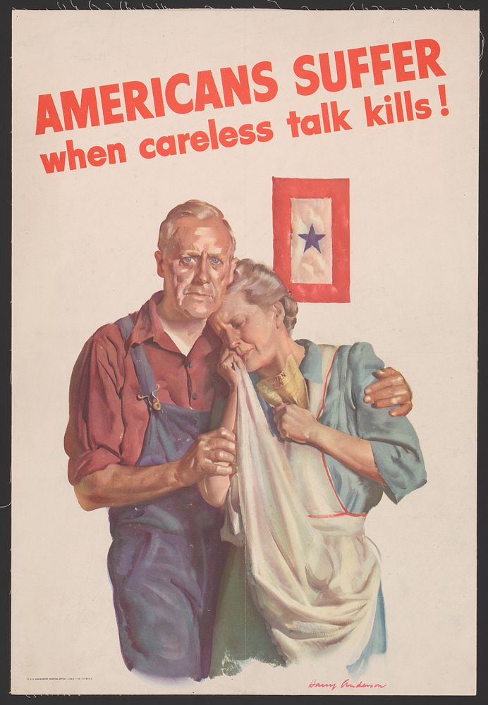 Americans suffer when careless talk kills!