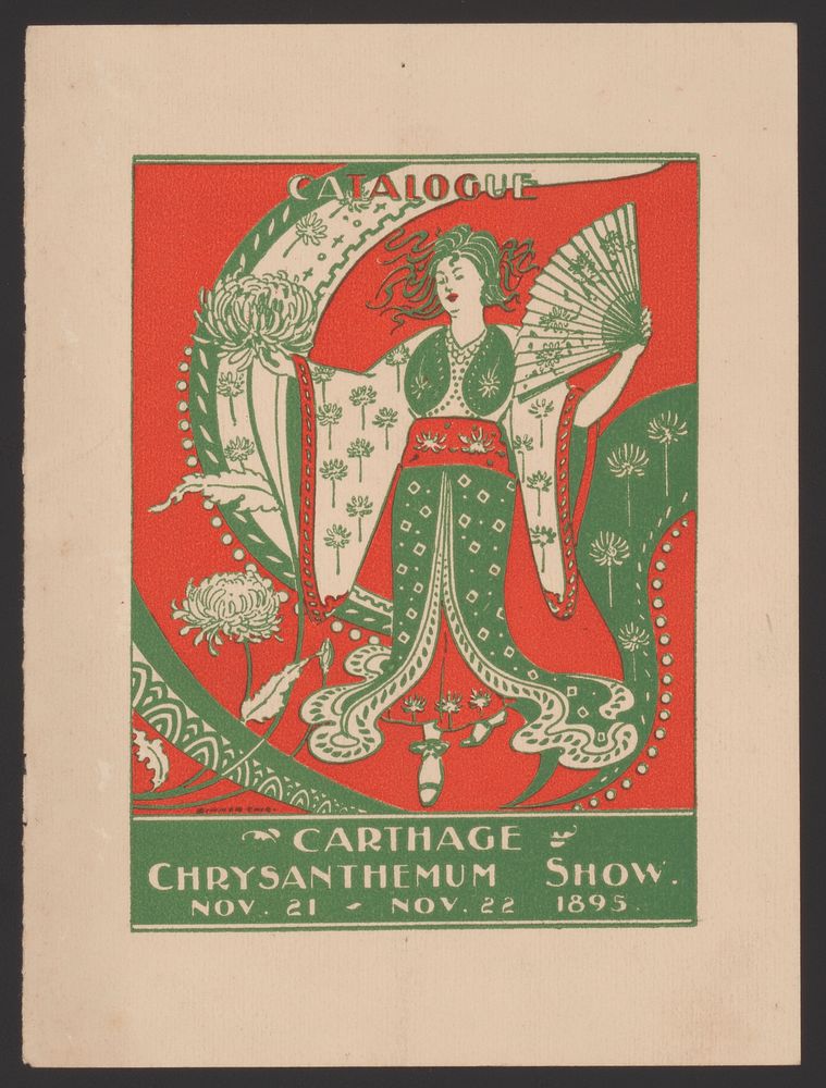 Catalogue for the Carthage Chrysanthemum Show, Nov. 21 - Nov. 22, 1895