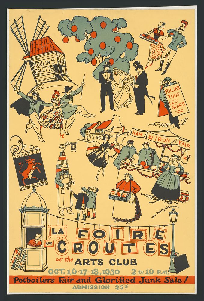 La Foire aux Croutes at the Arts club. Oct. 16.17.18, 1930 2 to 10 p.m.