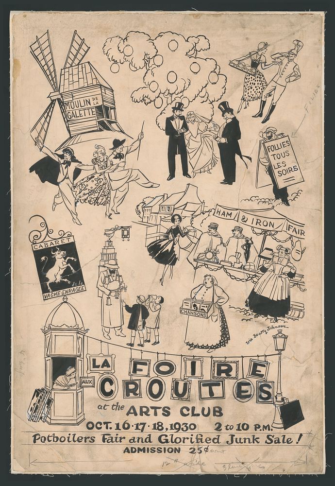 La Foire aux Croutes at the Arts club. Oct. 16.17.18, 1930 2 to 10 p.m.