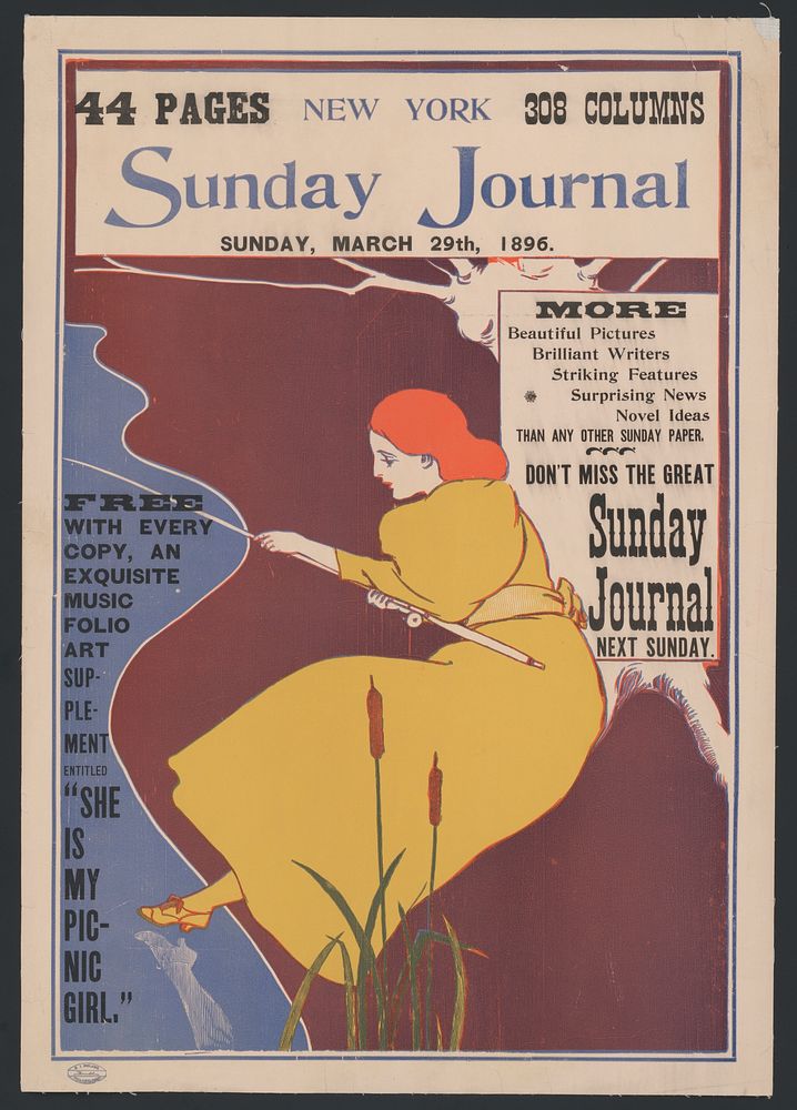 New York Sunday Journal, Sunday March 29th, 1896.