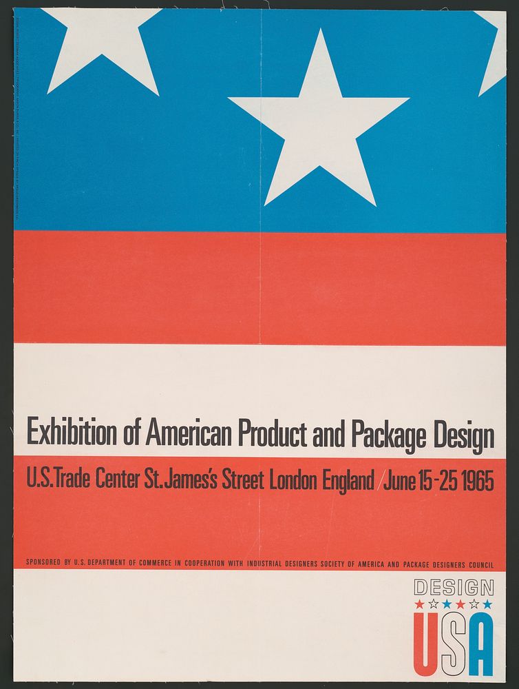 Exhibition of American product and package design (1965) poster by Industrial Designers Society of America and Package…