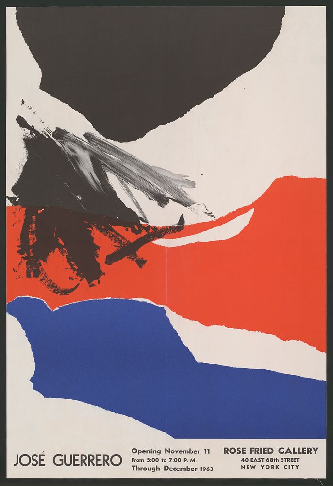 Jośe Guerrero (1963) poster. Original public domain image from Library of Congress. Digitally enhanced by rawpixel.
