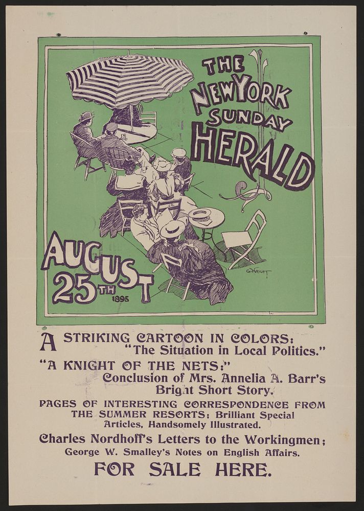 The New York Sunday Herald, August 25th 1895