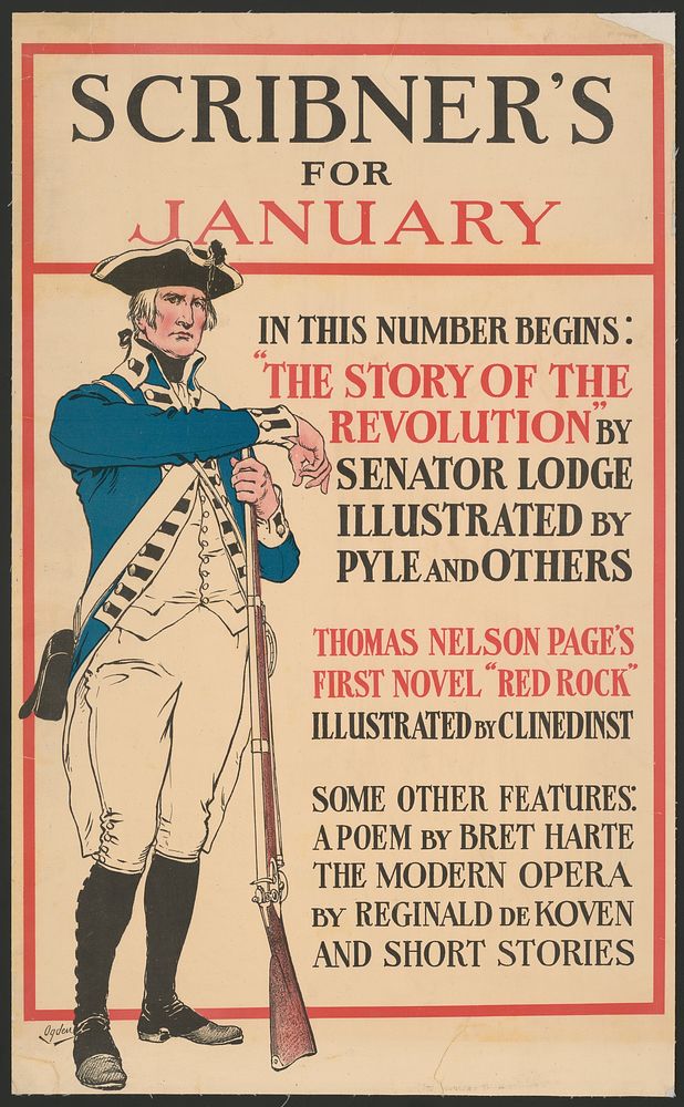 Scribner's for January. In this number begins: the story of the revolution by Senator Lodge...