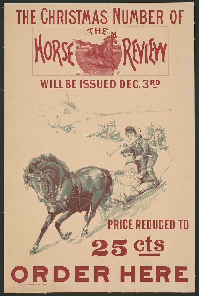 The Christmas number of the Horse Review will be issued Dec. 3rd