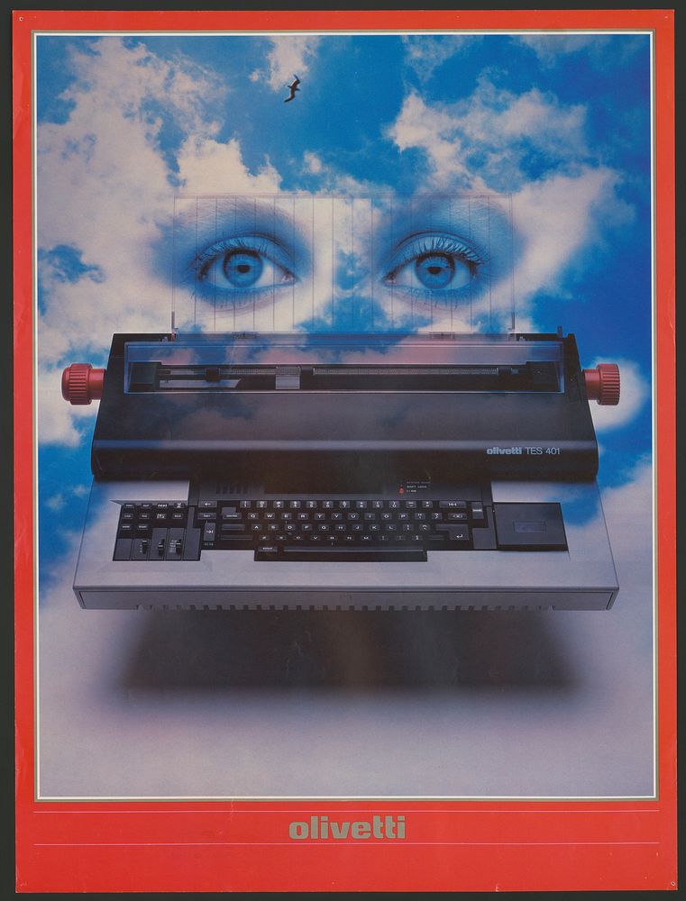Olivetti a glimpse of tomorrow (1970) poster by Robert Vosburgh. Original public domain image from the Library of Congress.