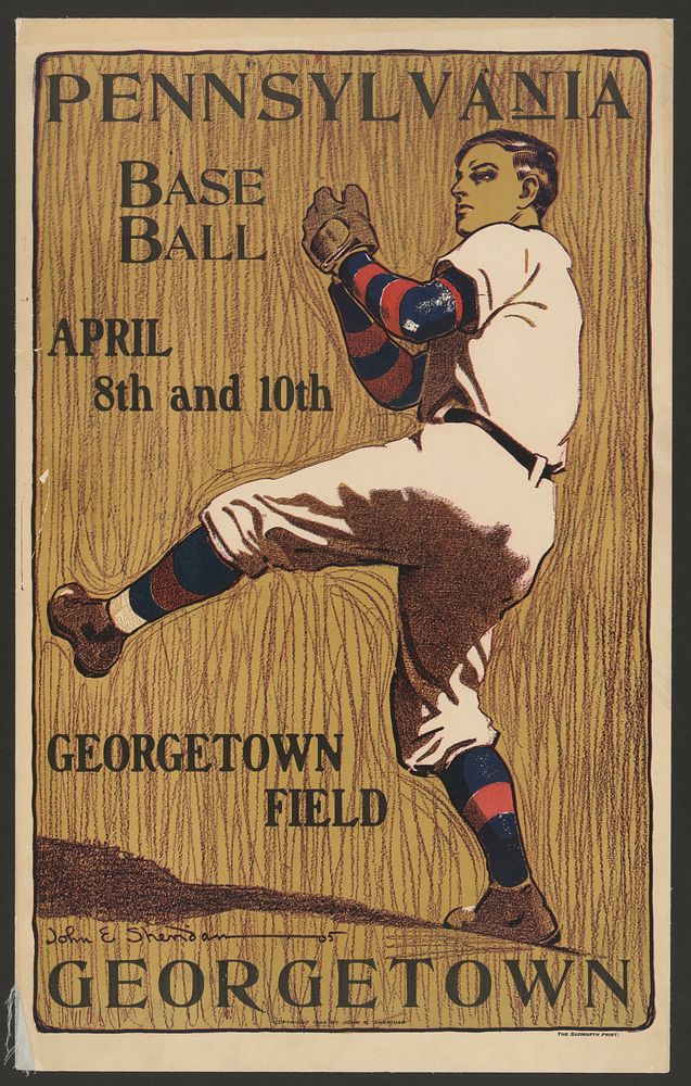 Pennsylvania vs. Georgetown, base ball, April 8th and 10th--Georgetown field  John E. Sheridan '05.
