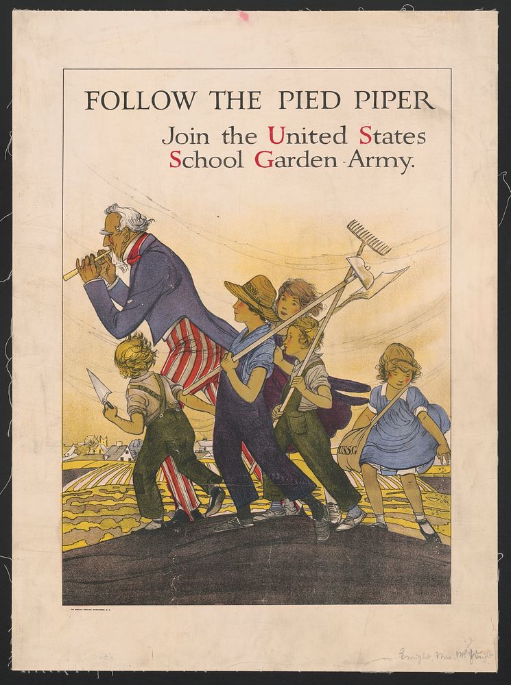 Follow the Pied Piper. Join the United States School Garden Army