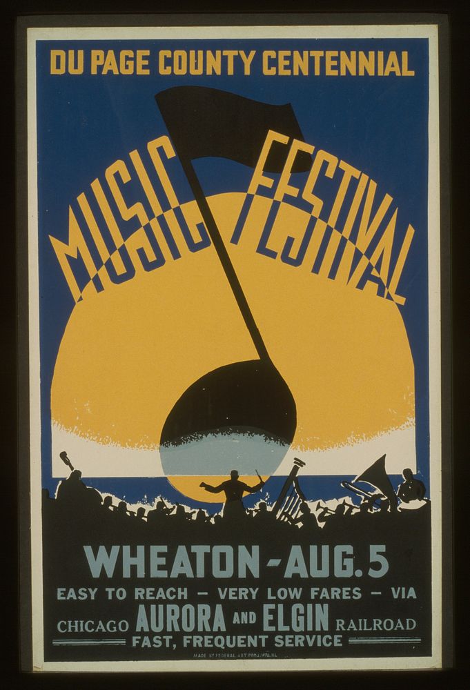Du Page County centennial music festival, Wheaton - Aug. 5