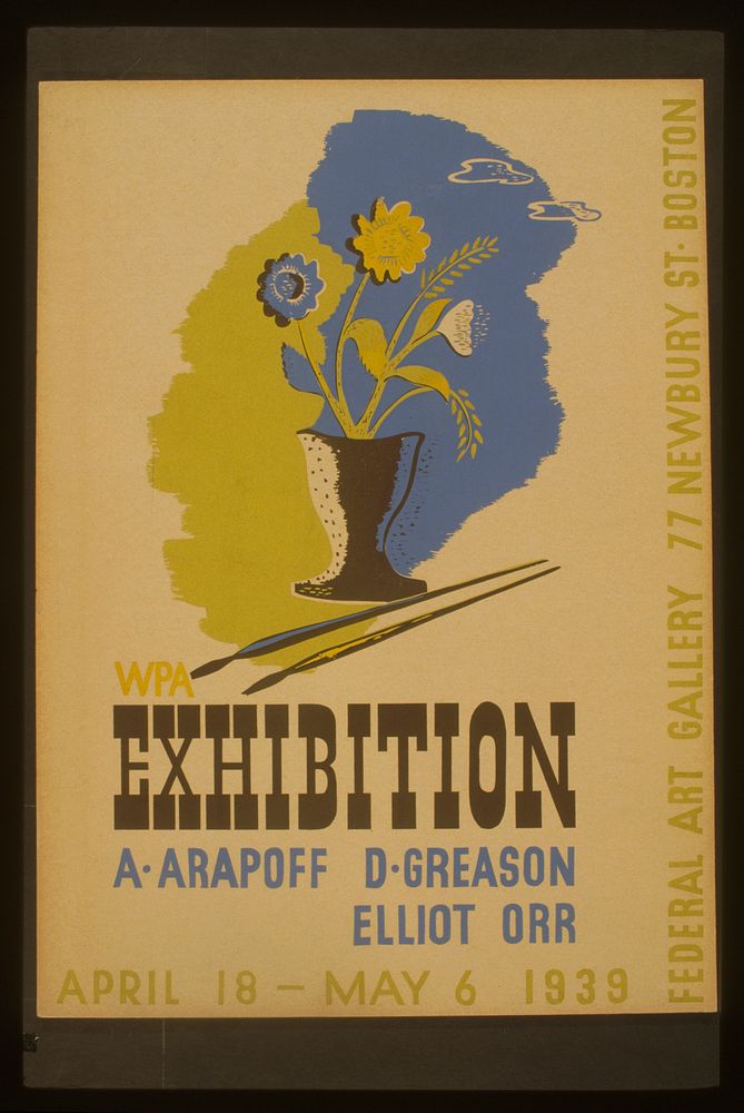 WPA exhibition A. Arapoff, D. Greason, Elliot, Orr.