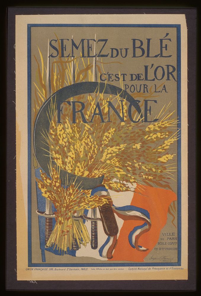 Semez du blé. C'est de l'or pour la France  Suzanne Ferrand.