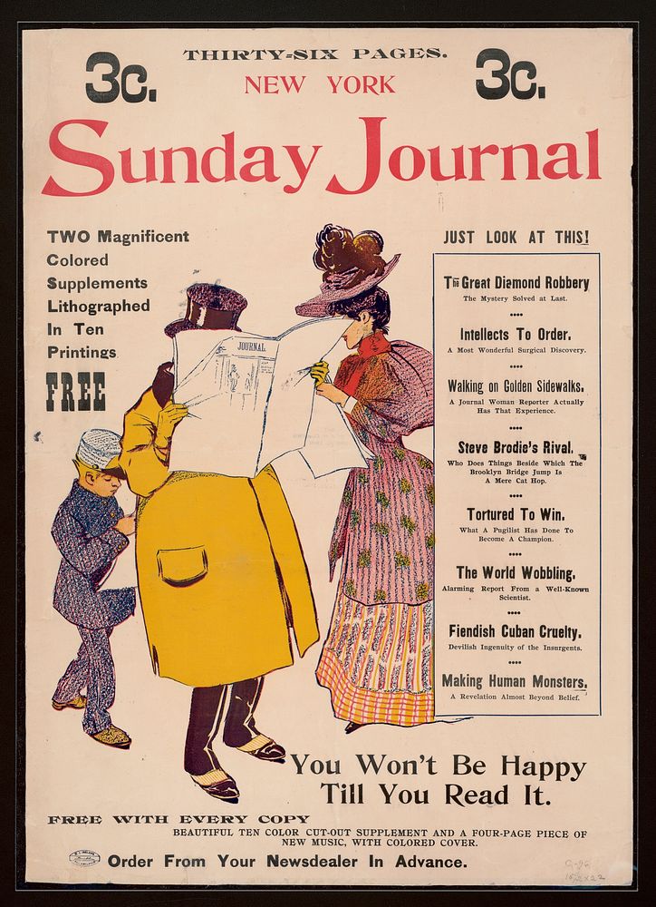 New York Sunday Journal--The great diamond robbery ...  Brill.
