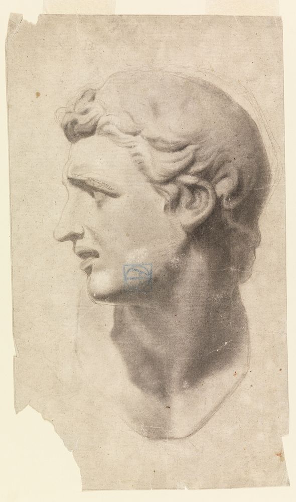 Study of a Classical Male Head (from a plaster cast), Leon Dabo
