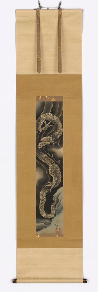 Ascending dragon by Katsushika Hokusai