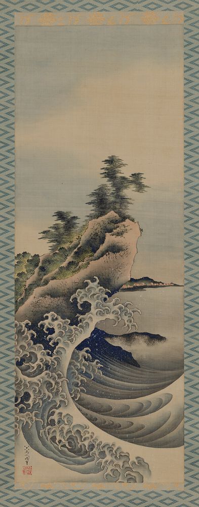 Breaking Waves by Katsushika Hokusai