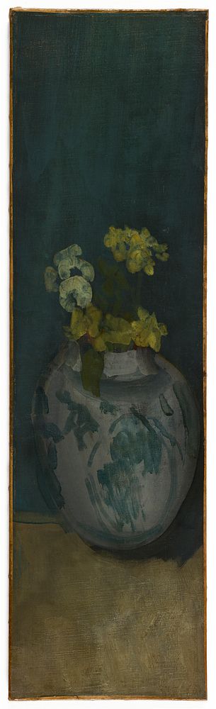 The Blue Girl (fragment): Yellow and Blue, James Abbott McNeill Whistler (1834-1903)