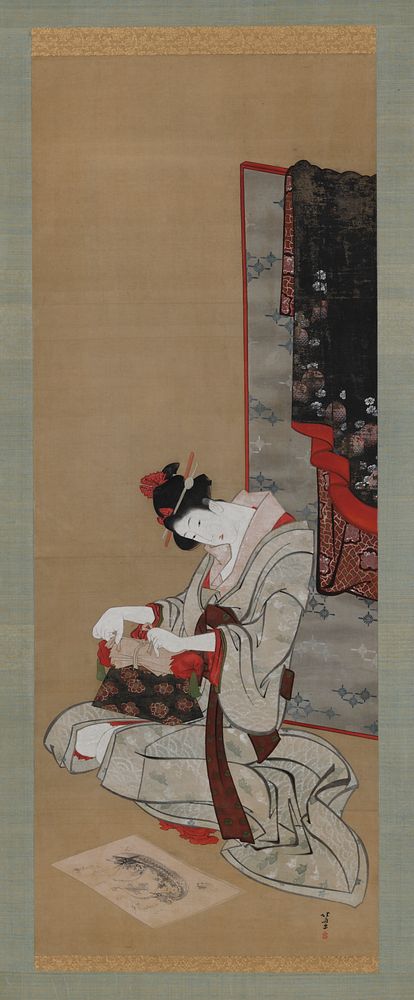 New Year Custom: Wish for a New Year's Auspicious Dream by Katsushika Hokusai