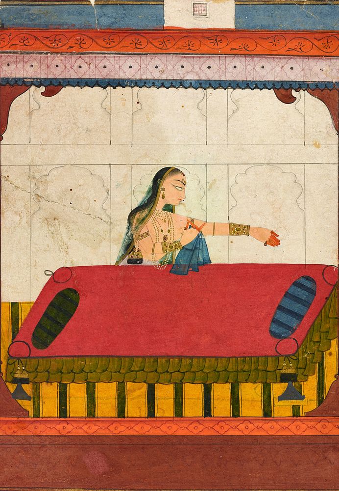A forlorn lover, fragment from a Rasamanjari
