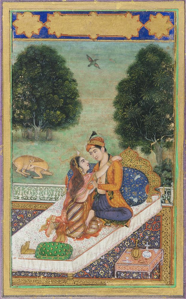 Lovers on a terrace