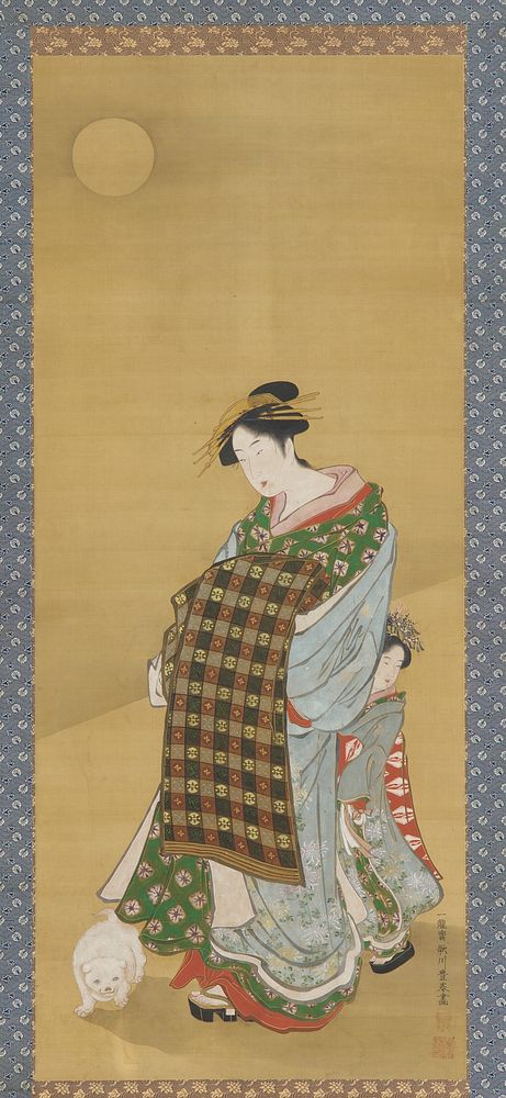 A Courtesan and her attendant, Utagawa Toyoharu