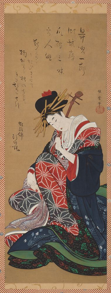 Shamisen Player, Kitagawa Utamaro