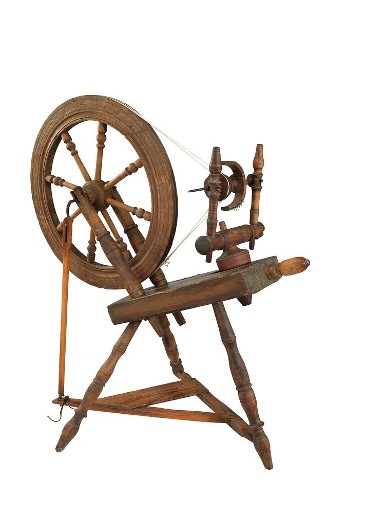 Saxony Wheel for spinning Flax; 18th Century?