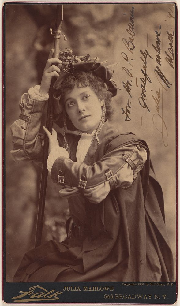 Julia Marlowe as Rosalind in "As You Like It"