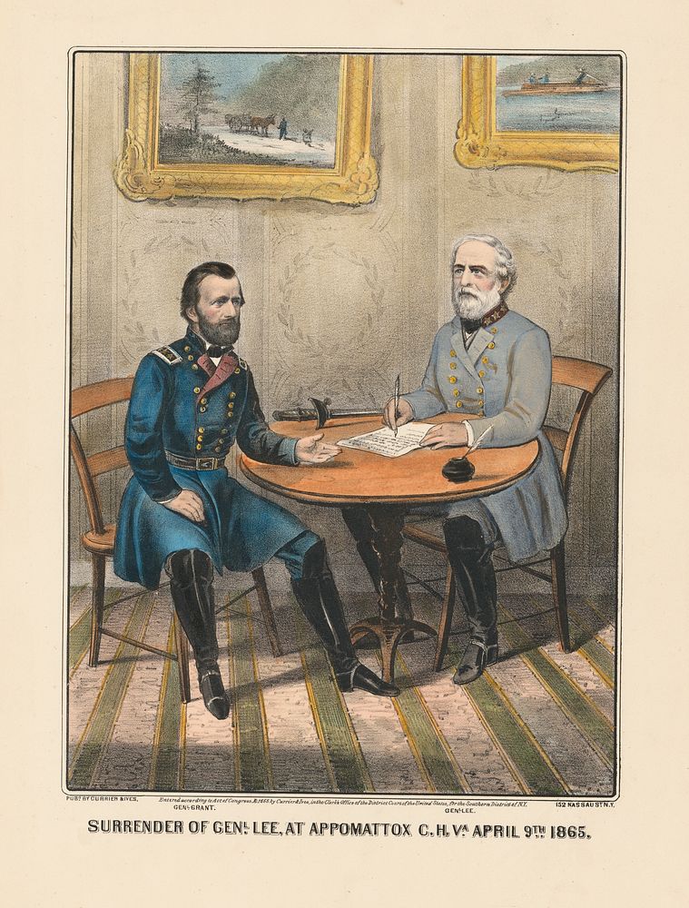 Surrender of General Lee, Currier Ives Lithography Company