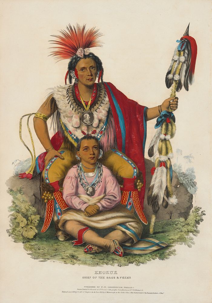 Keokuk - Chief of the Sacs and Foxes