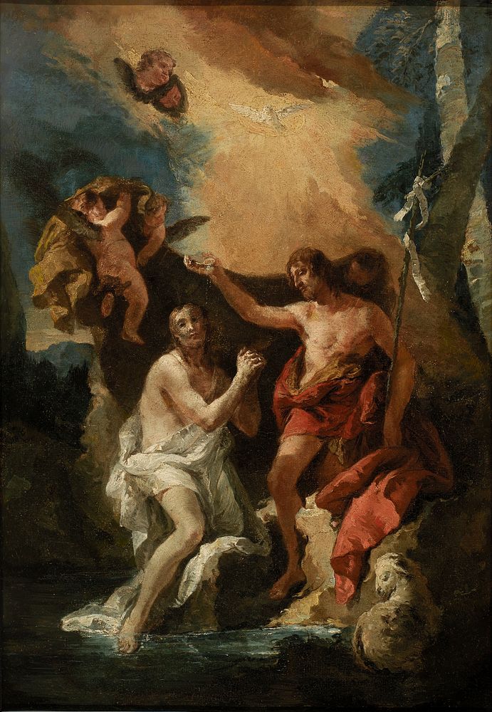 Baptism of Christ by Giovanni Battista Tiepolo, Smithsonian American Art Museum, Bequest of Mabel Johnson Langhorne