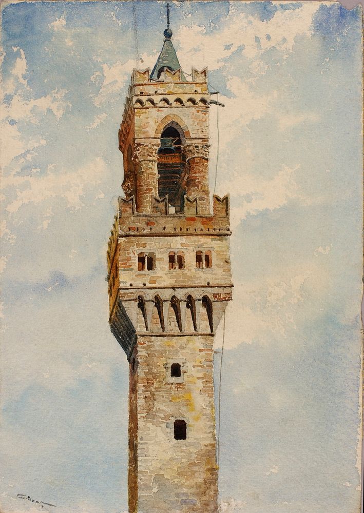 Tower of Palazzo Vecchio, Florence, Italy, Cass Gilbert