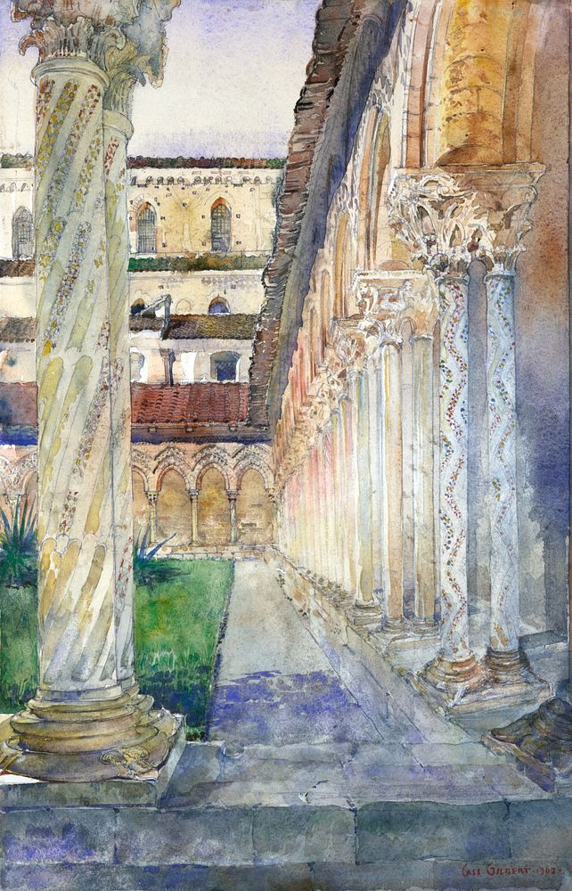 Cathedral at Monreale, Sicily, Cass Gilbert
