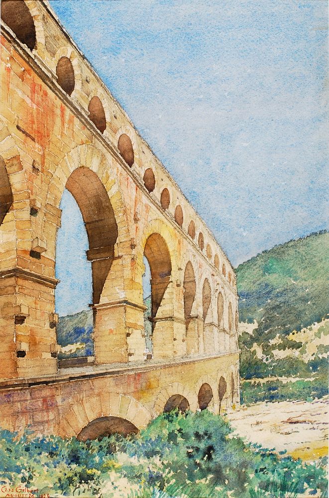 Pont du Gard, France, Cass Gilbert