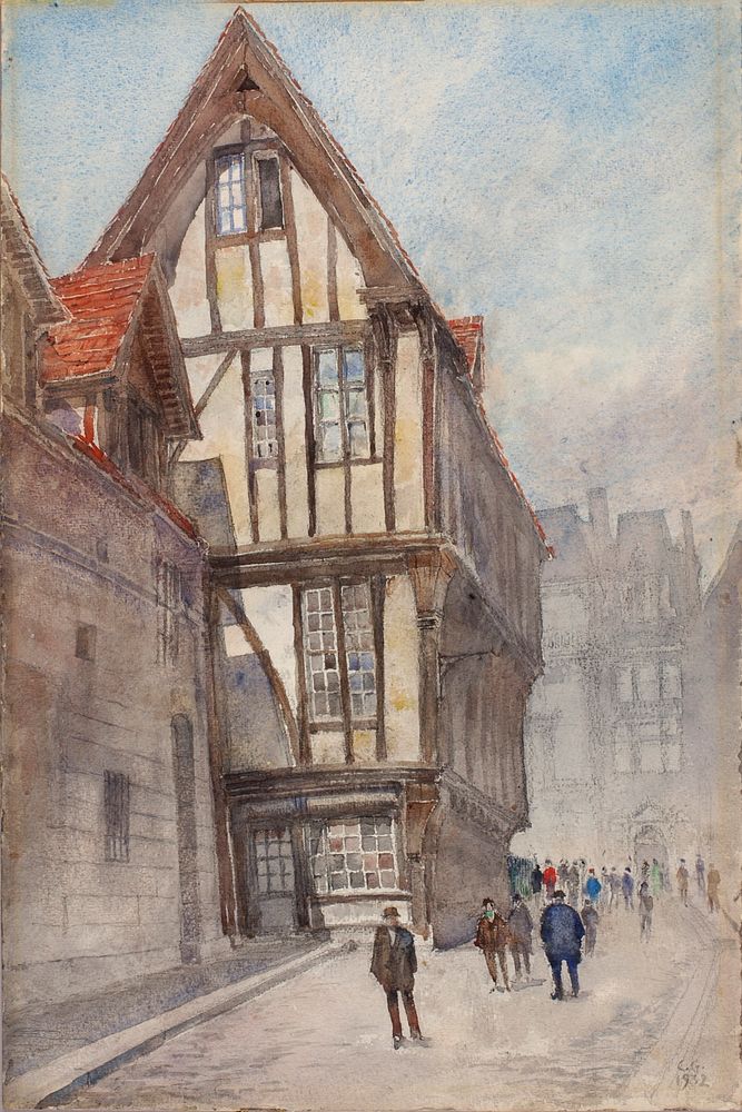 Old House in Rouen, Cass Gilbert