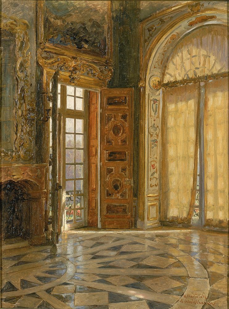 Vestibule Corner ''Schleissheim," Prince Regent Luitpold's Palace, Herman Hartwich
