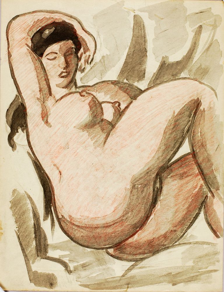 Reclining Female Nude by Carl Newman